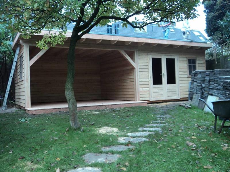 van gelder hout maatwerk schuur met overkapping - houthandel van
