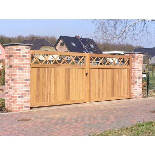 Maatwerk Hardhouten Poort | Iroko Hout