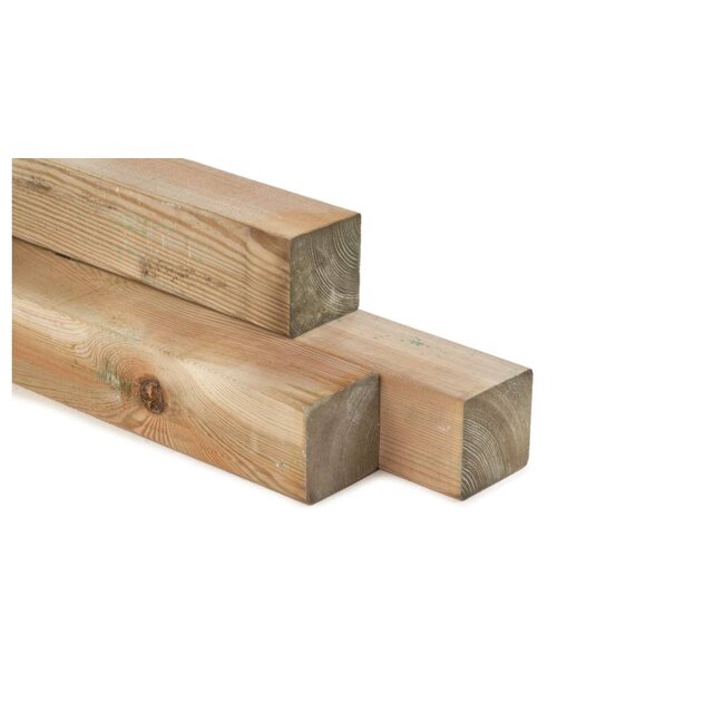 Geimpregneerde Grenen Palen 120x120 mm (12x12 cm) | Schuttingpaal