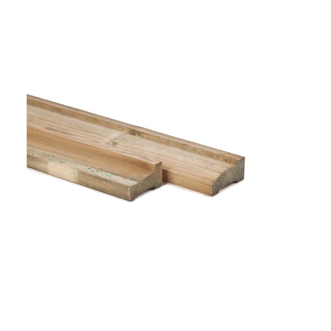 Grenen Funderingsbalk Standaard 45x90 mm (4.5 x 9.0 cm ) Geïmpregneerd