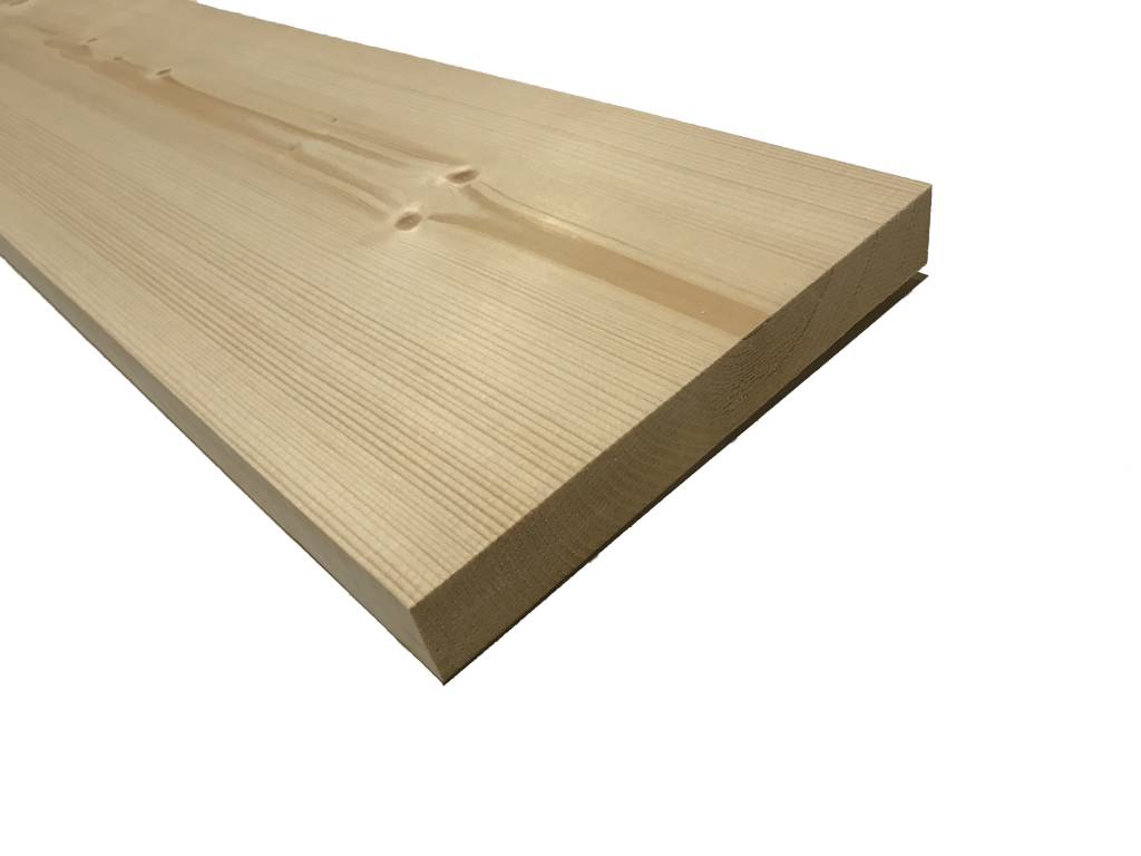 Plank Geschaafd 28x195mm | Noord Zweeds Vurenhout