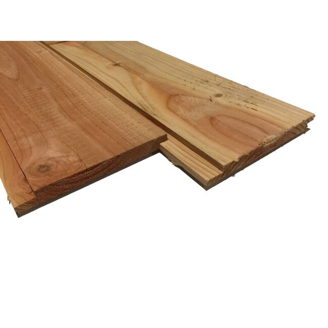 Lariks douglas plank dubbel lip profiel 18x190mm