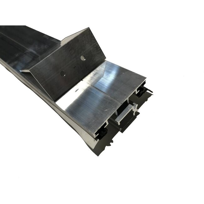 Aluminium Zijprofiel voor Polycarbonaat Dakplaten