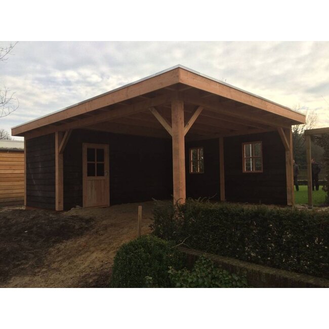 Douglas Deur set Open met kozijn | Schuurdeur