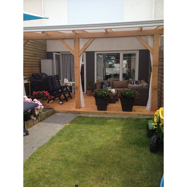 Douglas veranda 500x350 cm | 5x3,5 m | Houten Veranda aan Huis of Schuur