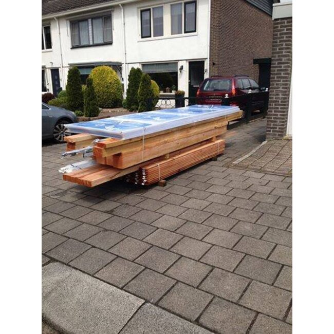 Douglas Veranda 500x250 cm | 5x2,5 m | Houten Veranda aan Huis of Schuur