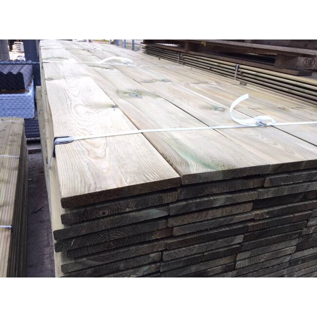 Extra brede schuttingplank 20x200mm geïmpregneerd