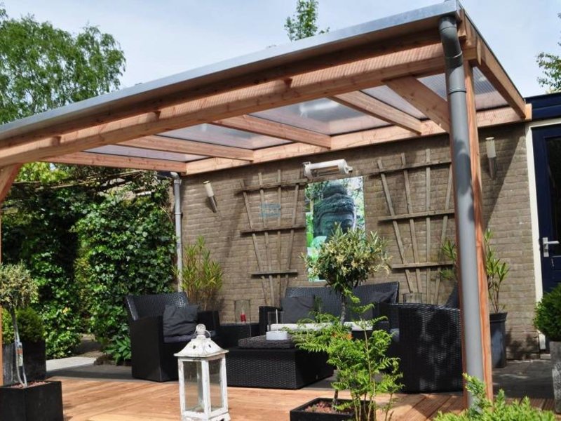 Wonderbaar Veranda Douglas Duplo veranda 120 + Polycarbonaat Daksysteem LT20 BU-53