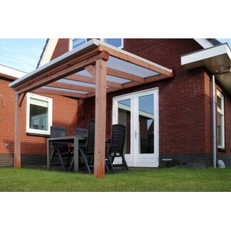 Pext Veranda Douglas Duplo 140 + Glassysteem  G50 | Overkapping aan Huis