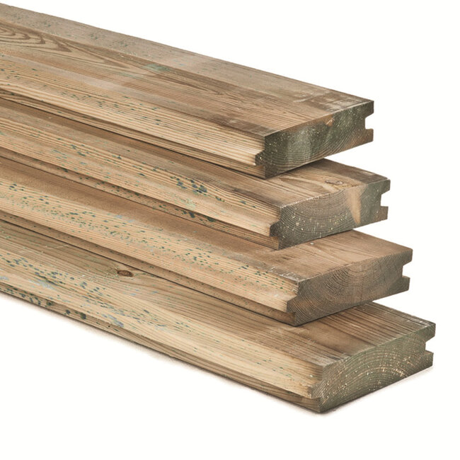 Damwand plank 40x170mm (4.0 x 17.0 cm) Geïmpregneerd