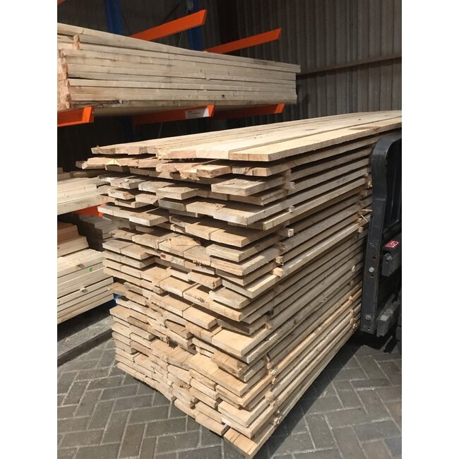 Eiken planken 25x150 mm in de lengtes van 3 meter