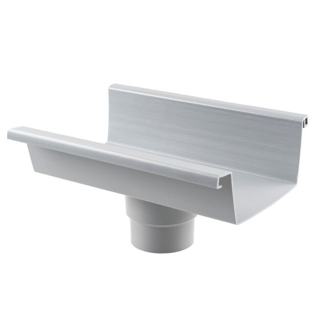 Een rechthoekige dakgoot van 140 mm