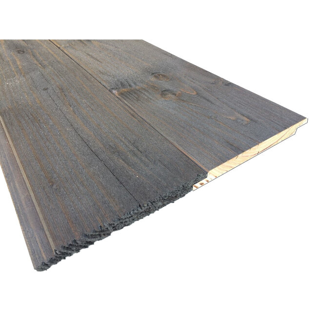 Douglas Sponningplank Grafiet Grijs Gespoten