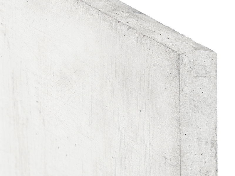 Berton Betonpaal hout beton schutting wit / grijs diamantkop extra hoog - MAAS