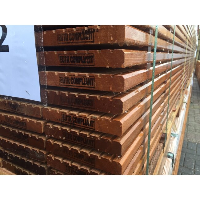 Bankirai Vlonderplanken 21x145mm | Hardhouten Vlonderplank