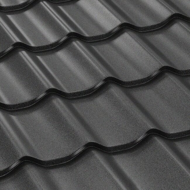 Dakpanplaat zwart 112 x 155 cm