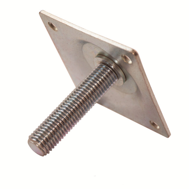 Betonpoer 22x22 Robuust met Stelplaat | Antraciet