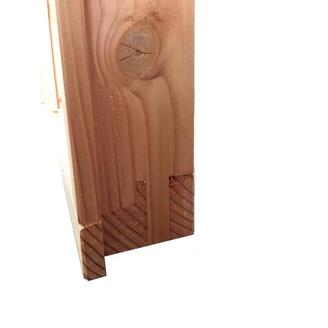 Douglas raamkozijn met binnenraam en roedeverdeling 80x120cm