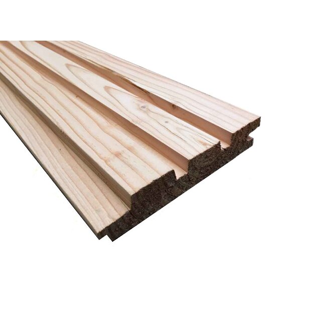 Deens Rabat Douglas Hout | Rhombus Plank 25x130mm werkend