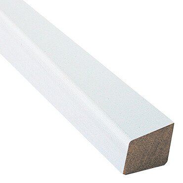 Glaslat wit gegrond