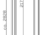Tuindeco Sleufpaal met vellingkant  antraciet 10x10x284cm t.b.v. 36cm motiefplaten - MERWEDE