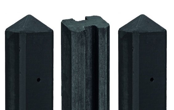 Betonpalen - beton schuttingpalen antraciet gecoat