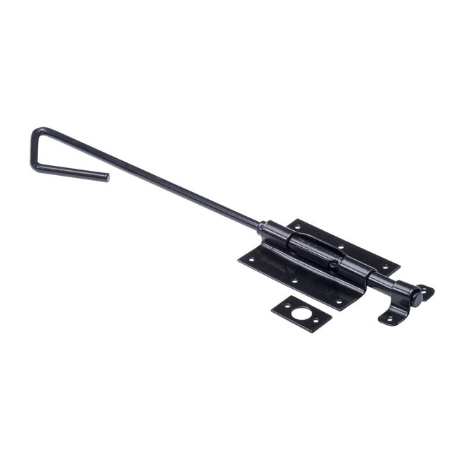 Staartgrendel zwart voor vergrendelen van dubbele tuindeuren
