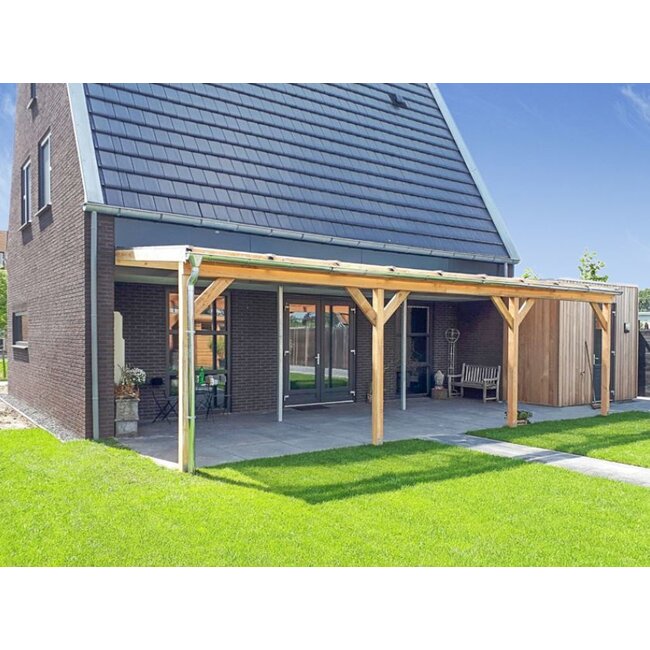 Veranda Douglas Duplo 120+ polycarbonaatsysteem LT20 200x327 cm | Houten Overkapping aan Huis