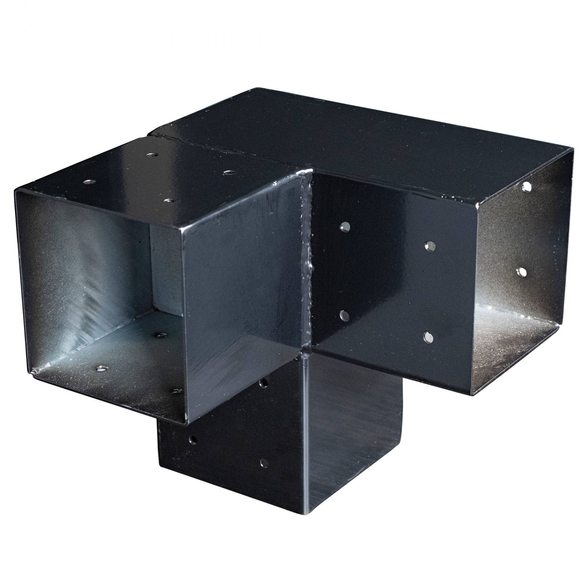 Grating stalen Stringer Trap 4 Treden Volledig gegalvaniseerd en Wit Gepoedercoate trapbomen - Afmetingen (L x B x H) 82cm x 80cm x 76cm Weerbestendig en corrosiebestendig