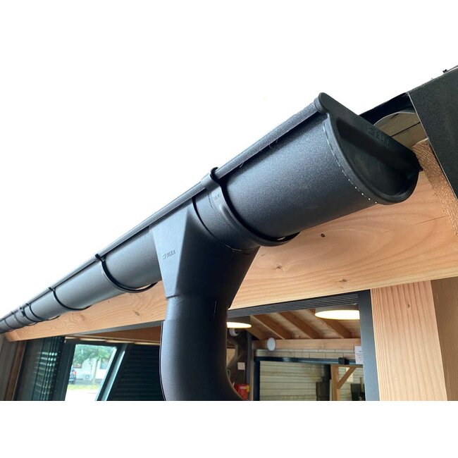 Mat zwarte dakgoot | Doe-het-zelf Systeem