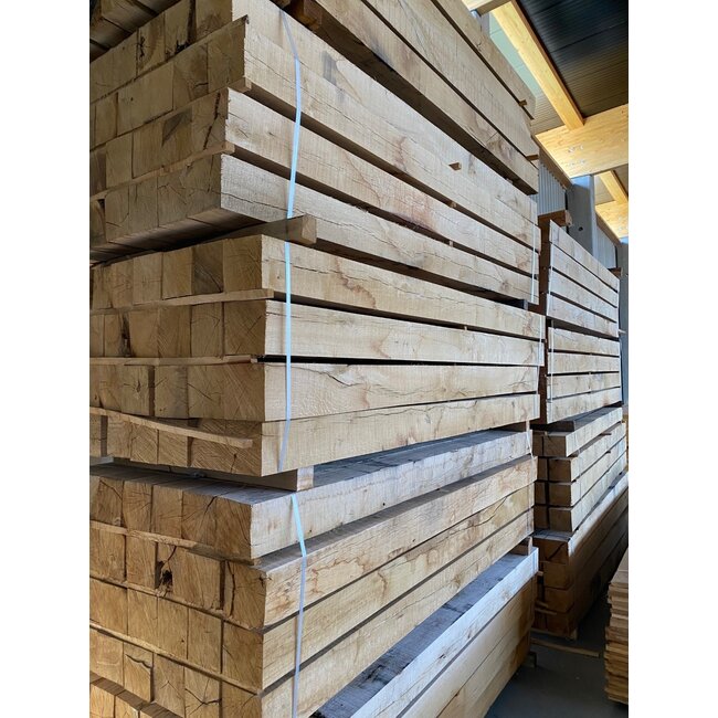 Eiken Balk 150x150 mm (15x15 cm) Fijnbezaagd