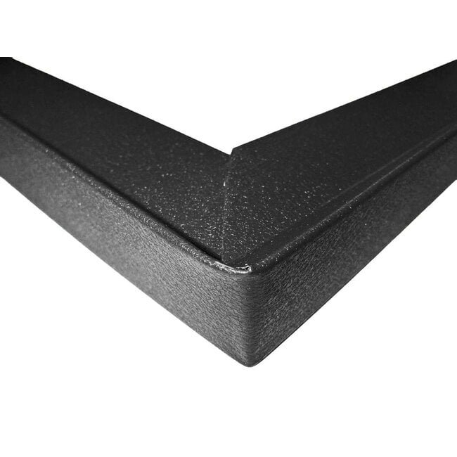 Zwarte daktrim 45/55 x 2000 mm