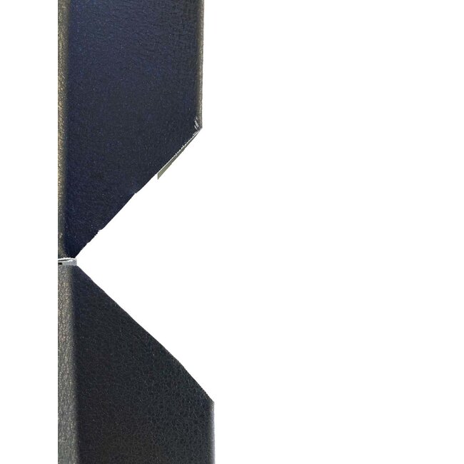 Zwarte daktrim 45/55 x 2000 mm