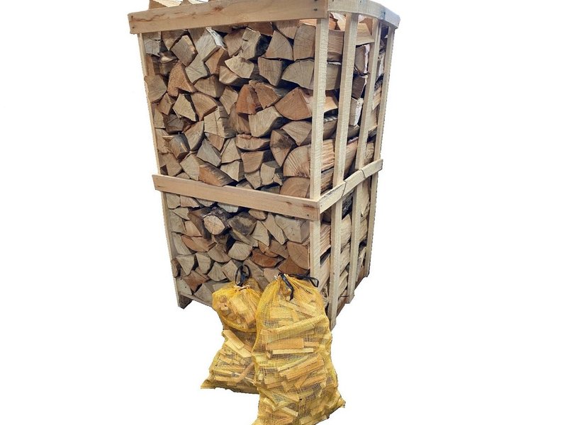 Beuken haardhout /brandhout 1,8 kuub, Winddroog in krat