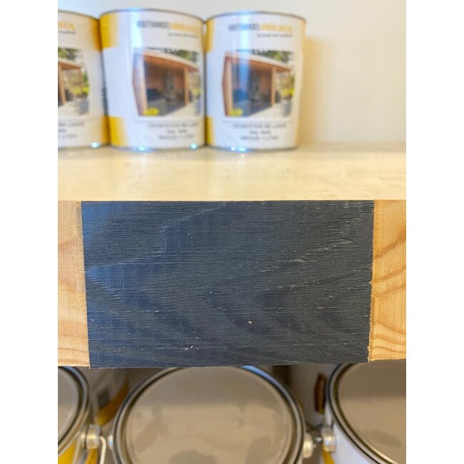 Grijs/blauw beits voor het behandelen van Douglas, eiken en tuinhout.