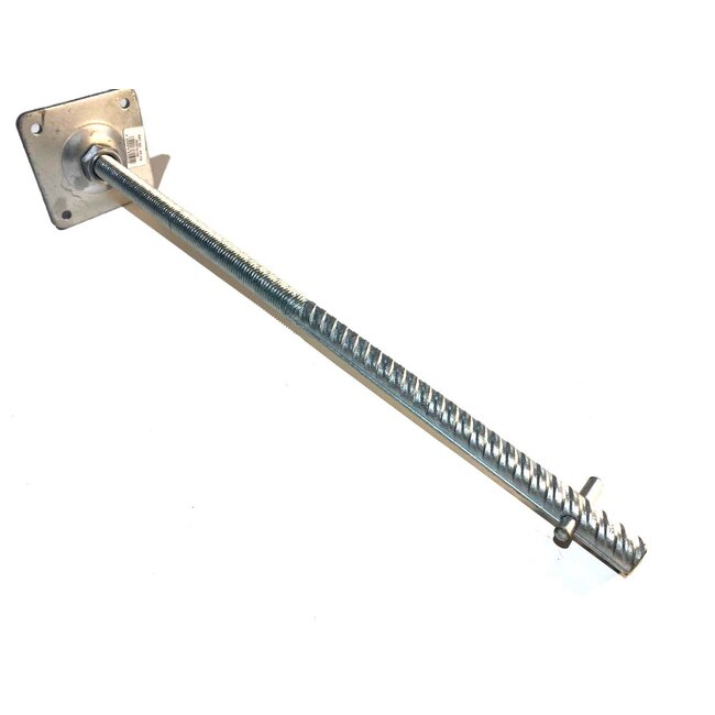 Instortanker met stelplaat om palen op te bevestigen