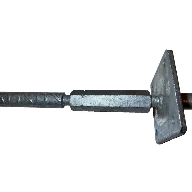 Verstelbare instortanker om palen op te bevestigen