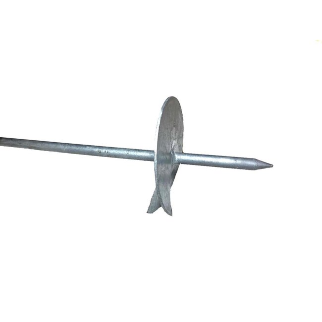 Grondanker voor het verankeren van houten palen