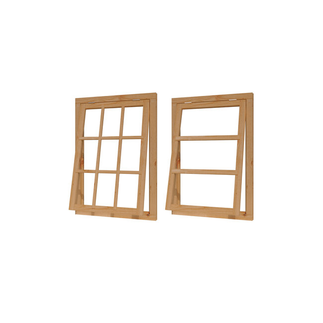 Douglas uitzetraam onbehandeld met kozijn