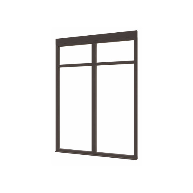 Douglas glaswand steellook 2vaks diverse maten met stelkozijn