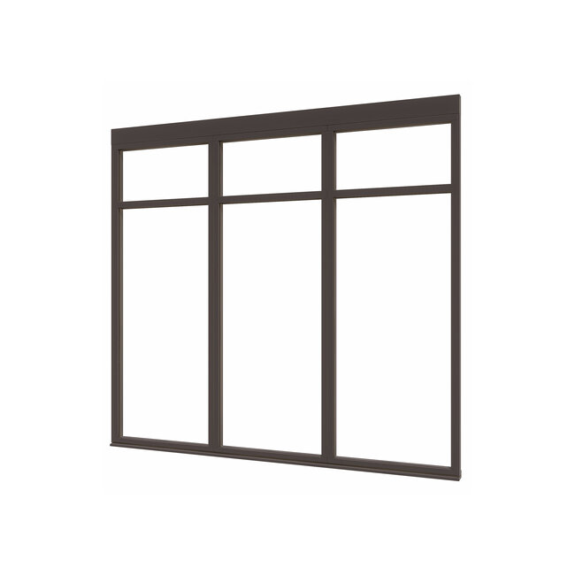 Douglas glaswand steellook 2vaks diverse maten met stelkozijn