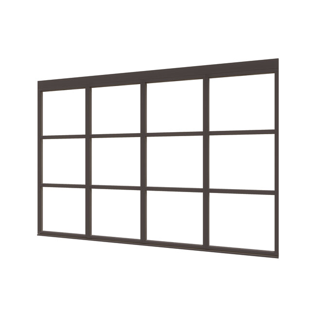 Douglas glaswand steellook 3vaks diverse maten