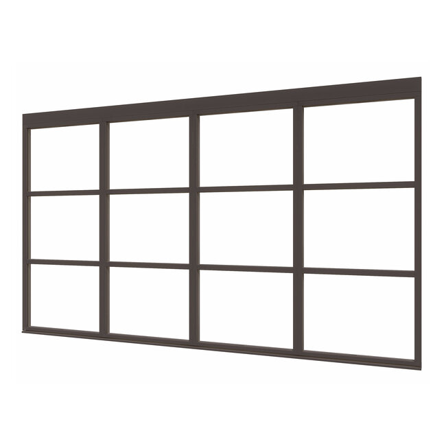 Douglas glaswand steellook 3vaks diverse maten