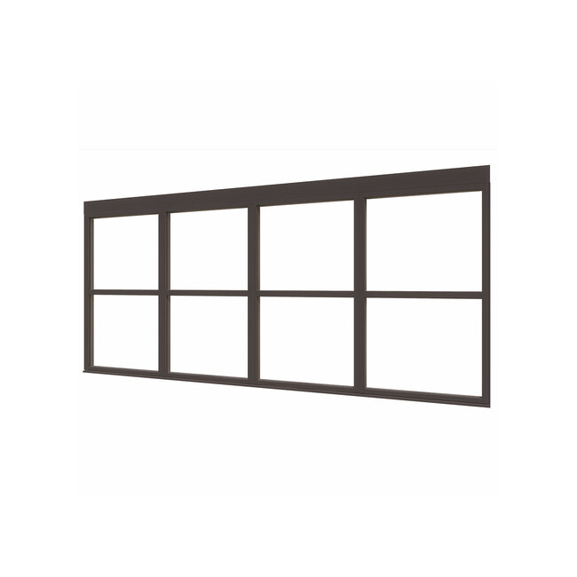 Douglas BW glaswand  2vaks steellook diverse maten