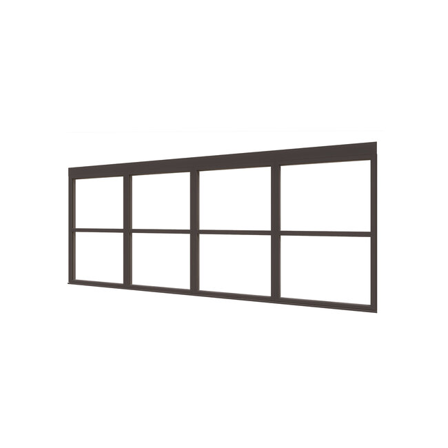 Douglas BW glaswand  2vaks steellook diverse maten