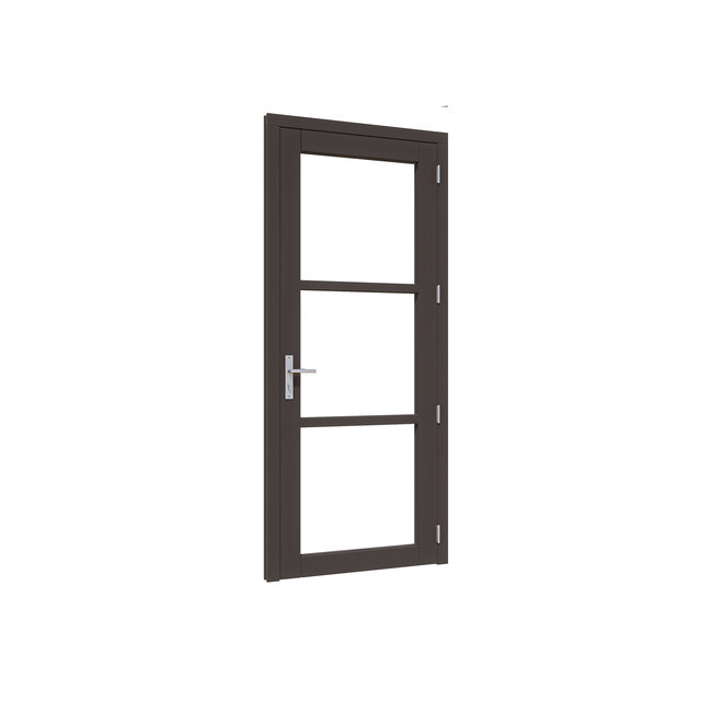 Douglas steellook 3vaks glasdeur enkel met kozijn