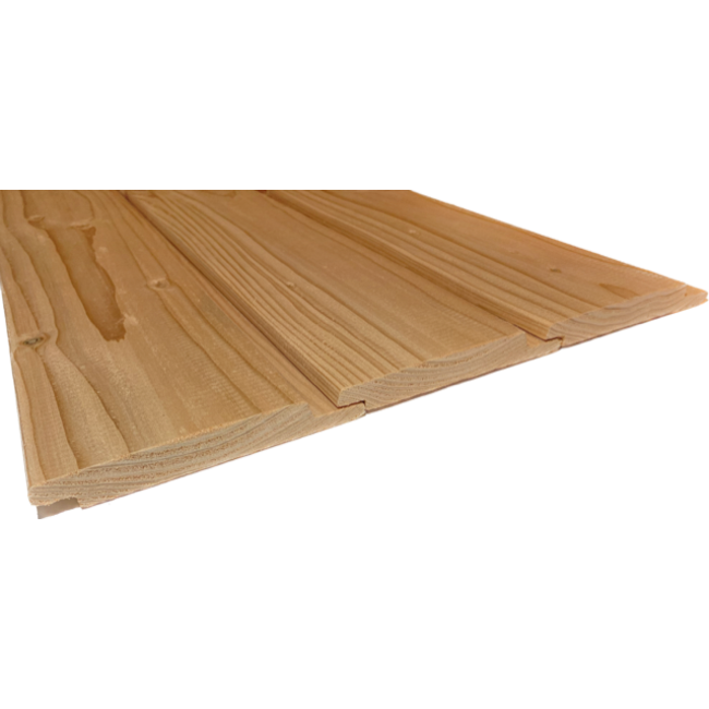 Douglas Channelsiding Geschaafd | Verticale Gevelbekleding Douglas Hout