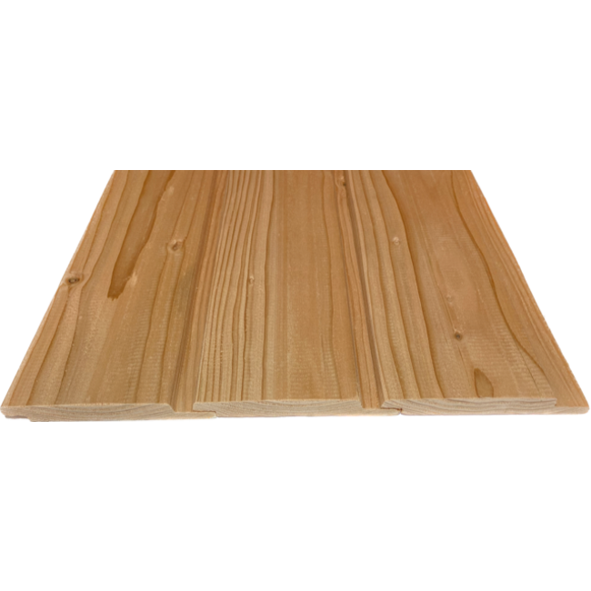 Douglas Channelsiding Geschaafd | Verticale Gevelbekleding Douglas Hout