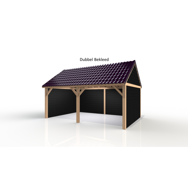Douglas overkapping met puntdak 600x400 cm | 6x4 m
