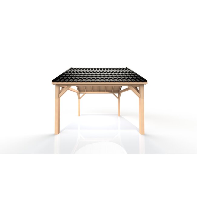 Douglas overkapping met puntdak 400x300 cm | 4x3 m